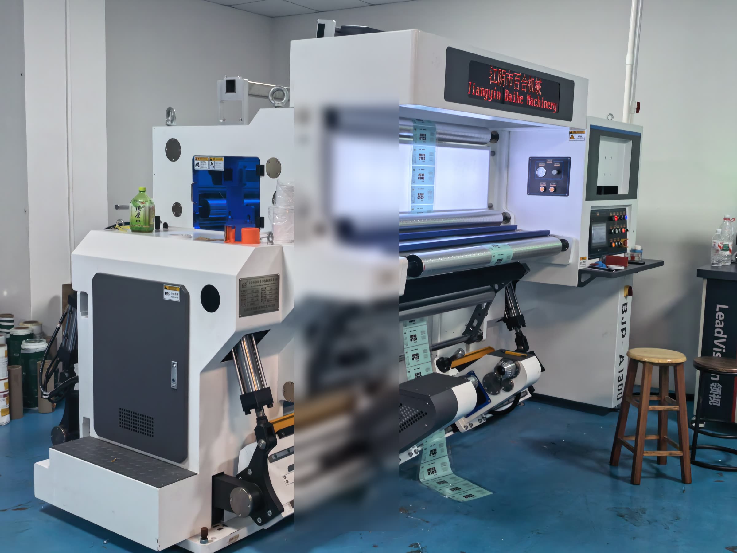 Rewinding and inspection machine in P&M's owned Guangdong factory