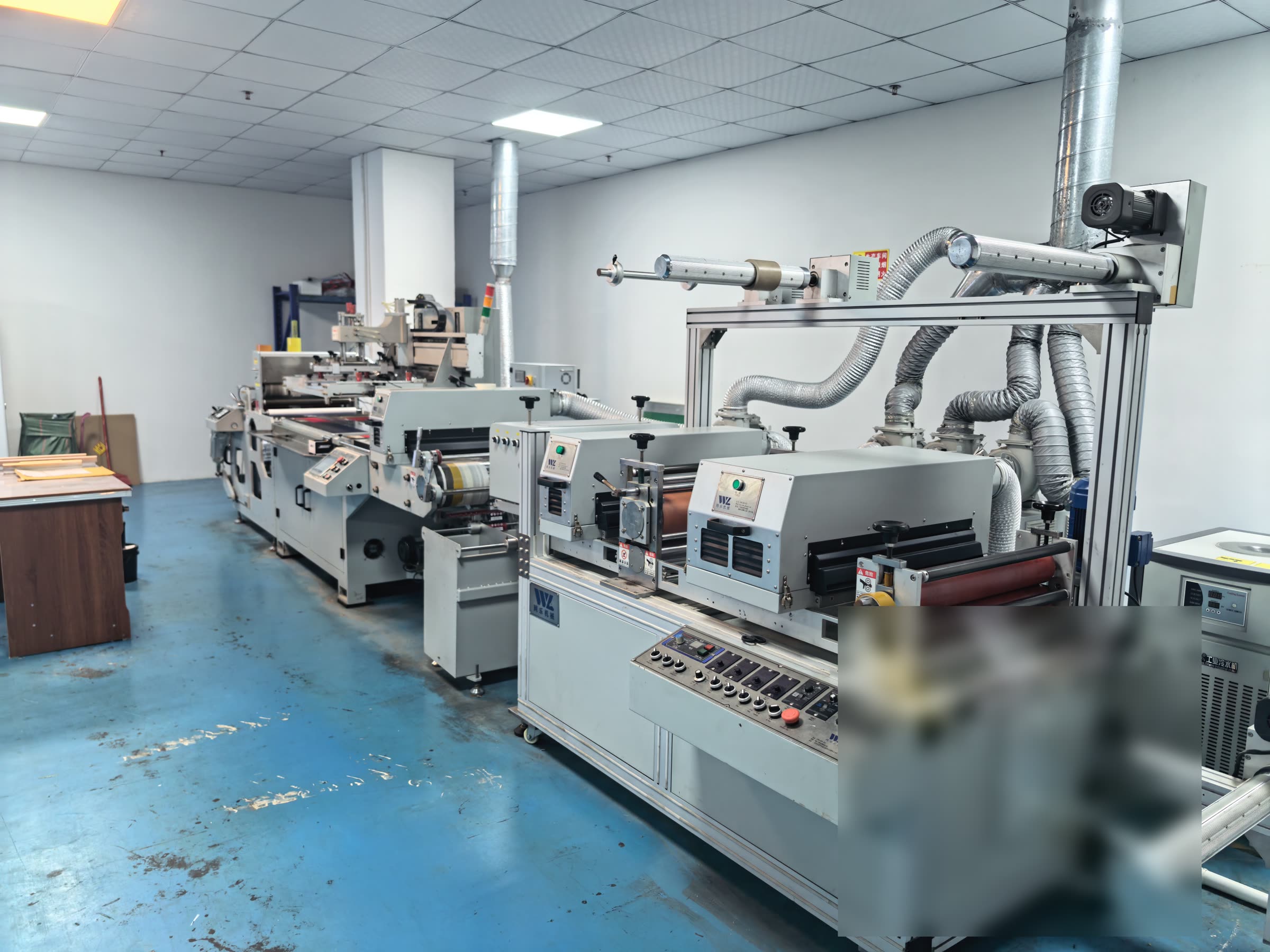 Roll-to-roll screen printing equipment in P&M's owned Guangdong factory