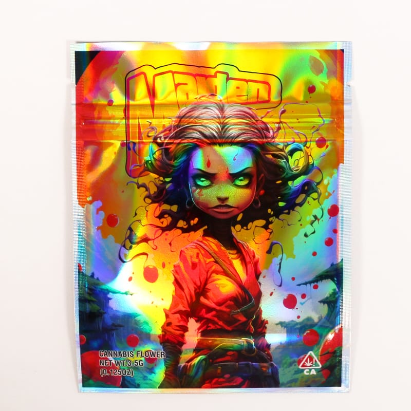 custom printed stand up pouches cannabis bags laser p&m packaging 4